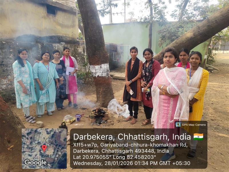 कोमारवान मे पाक - कला का आयोजन किया गया - Government Naveen College komakhan Mahasamund, C.G.